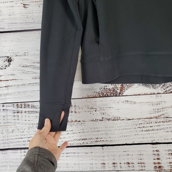 Lululemon Go Forward Black Turtleneck Cowlneck Pullover Sweater Sweatshirt Sz 4 - Picture 5 of 10